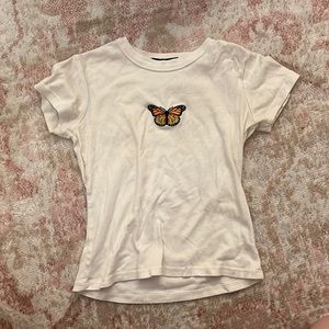 butterfly brandy melville top